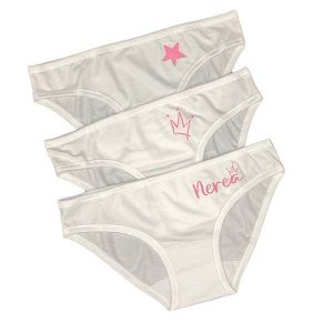 Pack Braguitas Texto Rosa